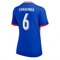 Maglia Calcio Francia Eduardo Camavinga #6 Prima Divisa Donna Europei 2024 Manica Corta